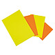 AGIPA Paquet de 25 rectangles fluo 40 x 60 cm Jaune Orange Fluo Pastille ou gommette