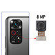 Avis Clappio Caméra Capteur Ultra Grand angle 8MP pour Xiaomi Redmi Note 11 Noir