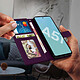 Avizar Housse Samsung Galaxy A51 Étui Porte carte Support Vidéo et Dragonne violet pas cher