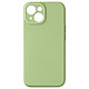 Avizar Coque Silicone pour iPhone 15 Caméra Protégée Doux au Toucher  Vert Matcha - Coque en silicone vert matcha de la série Sweet, conçue pour protéger votre iPhone 15