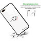 Avis LaCoqueFrançaise Coque iPhone 7 Plus/ 8 Plus Coque Soft Touch Glossy Coeur Noir Amour Design