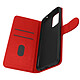 Avizar Étui Oppo A94 5G Protection avec Porte-carte Fonction Support rouge Housse portefeuille spécialement conçue pour Oppo A94 5G