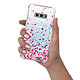 Evetane Coque Samsung Galaxy S10e anti-choc souple angles renforcés transparente Motif Confettis De Coeur pas cher