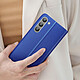 Avizar Étui pour Samsung Galaxy S23 Plus Tissu Porte carte Support Vidéo  bleu pas cher