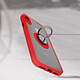 Acheter Avizar Coque iPhone XR Bi-matière Bague Métallique Support rouge