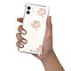 LaCoqueFrançaise Coque iPhone 11 Silicone antichocs Solides coins renforcés  transparente Motif Fleurs Blanches pas cher