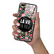 Evetane Coque iPhone 7 Plus/ 8 Plus Coque Soft Touch Glossy La Vie en Rose Design pas cher