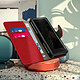 Avis Avizar Étui pour Smartphone 5,81 à 6,3 Pouces Tissu Denim Portefeuille Coulissant  rouge