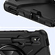 Avizar Coque pour Samsung Galaxy Tab S9 et S8 et S7 Antichoc Bi matière Poignée Rotative Support  noir pas cher