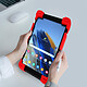 Avizar Coque pour tablette 7.9 à 9 pouces Universel Silicone Gel Bumper Fonction support  rouge pas cher