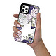 Acheter LaCoqueFrançaise Coque iPhone 12/12 Pro miroir Pivoines Violettes Design