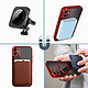 Acheter Avizar Coque MagSafe pour iPhone 11 Silicone Protection Caméra  Contour Chromé Rouge