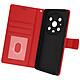 Avizar Housse pour Honor Magic4 Pro Aspect Grainé Clapet Portefeuille Stand Vidéo  rouge - Étui folio spécialement conçu pour votre Honor Magic4 Pro