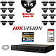 HIKVISION Kit Vidéo Surveillance PRO IP : 16x Caméras POE Dômes motorisée IR 20M 4 MP + Enregistreur NVR 16 canaux H265+ 3000Go 16x caméras dômes PTZ IP 4 MegaPixels IR 20m 1x enregistreur NVR POE 16 canaux H265+ 1x disque dur spécial vidéosurveillance 3000 Go (5 jours) 16x câbles RJ45 de 20m 1x
