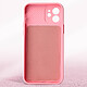 Acheter Avizar Coque pour iPhone 12 Silicone Souple Cache Caméra Coulissant  rose clair