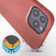 Avis Avizar Coque pour iPhone 14 Pro Max Silicone Semi-rigide Finition Soft-touch Fine  rose