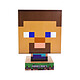 Minecraft - Veilleuse Icon Steve 26 cm Veilleuse Minecraft, modèle Icon Steve 26 cm.