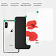 Acheter Evetane Coque iPhone X/Xs Coque Soft Touch Glossy Coquelicot Design