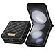Acheter Avizar Coque pour Samsung Z Flip 5 Simili Cuir Rhombique Pliable Collection Geo  Noir