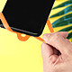 Avizar Cordon Smartphone avec Silicone Universel Extensible Réglable 90cm  orange pas cher