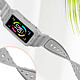 Avizar Bracelet Huawei Band 7, 6 Pro, 6 et Honor Band 6 Silicone Bumper Ajustable  gris clair pas cher