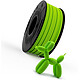 Recreus FilaFlex 82A ORIGINAL vert pomme (green) 2,85 mm 0,25kg Filament Flexible 2,85 mm 0,25kg - Filament souple historique, Petit format, Fabriqué en Espagne, A la fois souple et élastique