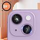 Acheter Avizar Film caméra pour iPhone 14 et 14 Plus Verre trempé 9H 0.4mm  Transparent Contour violet