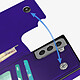 Avizar Coque Cordon Samsung Galaxy S21 Multifonction avec Lanière violet pas cher
