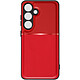 Avizar Coque pour Samsung Galaxy S24 Rigide Contour souple Antichoc Rouge - Coque de protection rouge de la collection Noble, réalisée exclusivement pour votre Samsung Galaxy S24