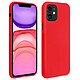 Avizar Coque iPhone 11 Silicone Semi-rigide Mat Finition Soft Touch Rouge - Coque de protection spécialement conçue pour Apple iPhone 11