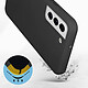 Avis Avizar Coque Samsung Galaxy S22 Silicone Semi-rigide Finition Soft-touch Fine Noir