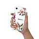 LaCoqueFrançaise Coque iPhone Xr silicone transparente Motif Amour en fleurs ultra resistant pas cher