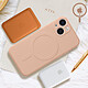 Avis Avizar Coque Magsafe iPhone 13 Silicone Souple Intérieur Soft-touch Mag Cover  rose gold
