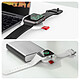 Avizar Chargeur sans-fil magnétique Apple Watch Design portable Dragonne intégrée Blanc pas cher