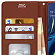 Avizar Housse Samsung Galaxy A80 Étui Folio Soft Touch Support Vidéo marron pas cher
