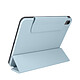 Avizar Étui Trifold iPad Mini 2021 Magnétique avec Fonction Support Vidéo bleu - Étui à languette magnétique folio spécialement conçu pour iPad Mini 2021.