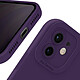 Acheter Avizar Coque pour iPhone 11 Silicone Mat Protection Caméra Violet Foncé