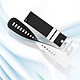 Avis Avizar Bracelet pour Huawei Watch GT3 46mm Silicone BiColore Texturé Blanc / Noir