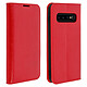 Avizar Étui Samsung Galaxy S10 Plus Housse Folio Cuir Support Vidéo rouge Étui Flip book cover spécialement conçu pour Samsung Galaxy S10 Plus.