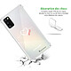 Avis LaCoqueFrançaise Coque Samsung Galaxy A41 anti-choc souple angles renforcés transparente Motif Coeur Blanc Amour