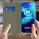 Avis Avizar Étui Motorola Moto G8 Power Lite Housse Folio Porte-carte Fonction Support Rouge