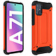 Avizar Coque Samsung Galaxy A71 Design Relief Bi-matière Antichute 1,8m orange Coque de protection spécialement conçue pour le Samsung Galaxy A71, Defender II