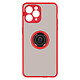 Avizar Coque IPhone 11 Pro Max Bi-matière Bague Métallique Support rouge - Coque de protection rouge avec un anneau de maintien spécialement conçu pour iPhone 11 Pro Max