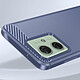 Acheter Avizar Coque pour Motorola Moto G54 Effet Carbone Silicone Flexible Antichoc  Bleu Nuit