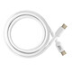 LinQ Câble USB C 100W Transfert Rapide 20Gbps 1.5m pour Ordinateur Portable Blanc Câble USB type C d'une puissance exceptionnelle de 100W