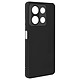 Avizar Coque pour Xiaomi Redmi Note 13 5G Semi-rigide Mat avec Dragonne Noir Recouverte de silicone soft touch offrant une sensation agréable au toucher