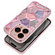 Avizar Coque pour iPhone 16 Pro Antichoc Collection Twinki Rose Champagne Protection renforcée avec des bords surélevés pour l'écran et la caméra