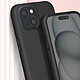 Avizar Coque Cordon pour iPhone 15 Semi-Rigide Lanière Tour du Cou 80cm  Noir pas cher