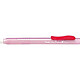 PENTEL Crayon gomme ClicEraser2 ZE11T, Rouge-Transparent x 12 Gomme