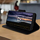 Acheter Avizar Housse Samsung Galaxy A20e Étui Porte-carte Fonction Support Vidéo Dragonne Noir